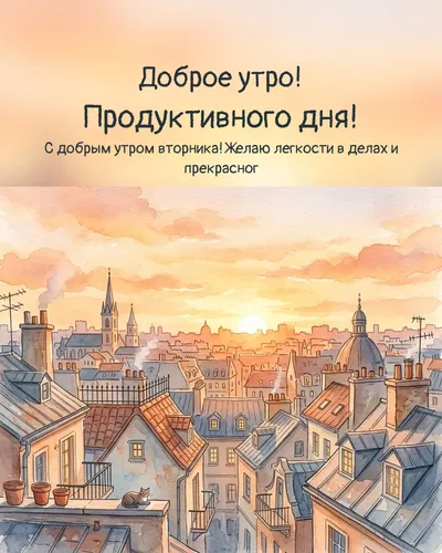 Доброе утро! Продуктивного дня! — morning city 09